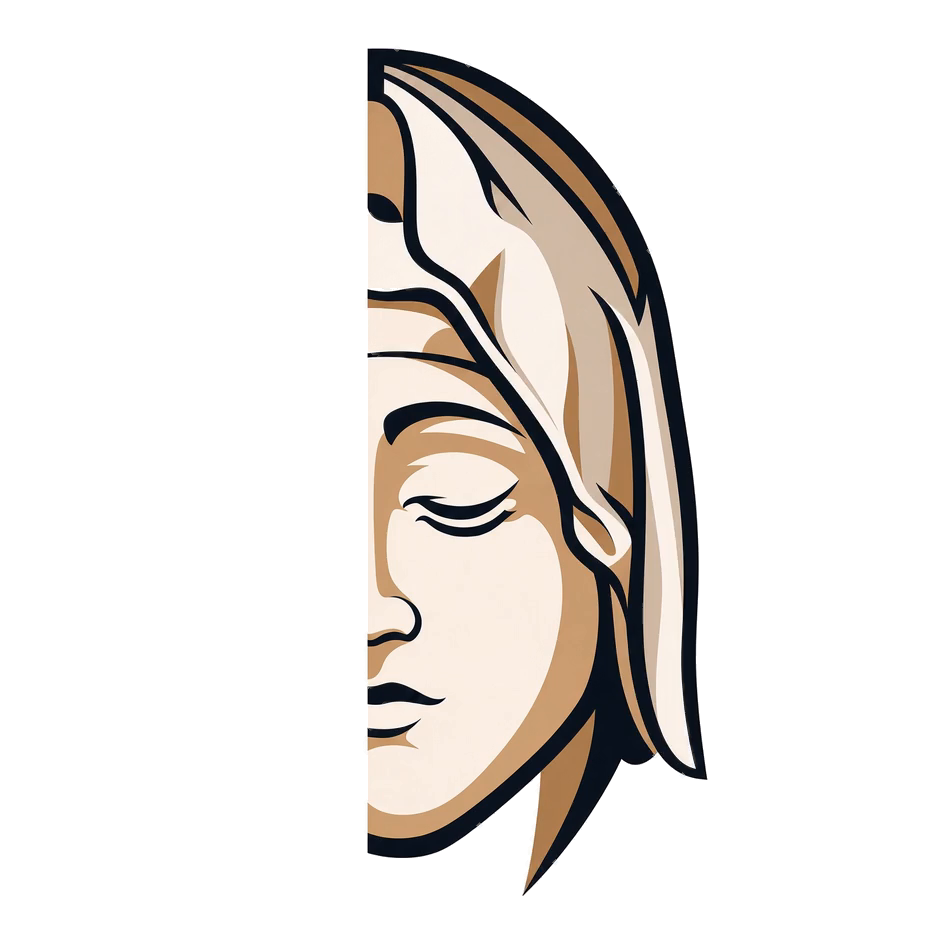 Metis2 mark: a half-face, eyes closed, then open